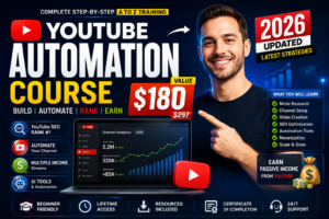 YouTube Automation Course 2026 Updated - Free $180 Premium Course with SEO, AI Tools and Channel Growth Training